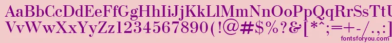 OlgaPlain Font – Purple Fonts on Pink Background