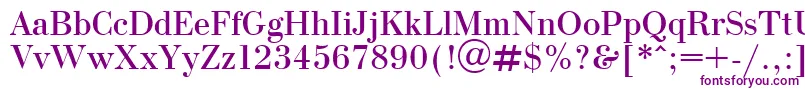 OlgaPlain Font – Purple Fonts on White Background