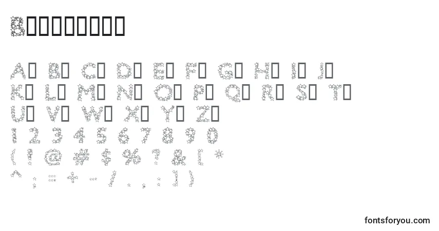 Fuente Bingostar - alfabeto, números, caracteres especiales