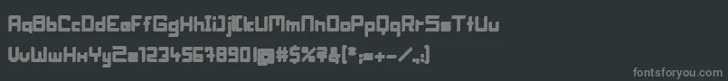 fuente BlockheadFat – Fuentes Grises Sobre Fondo Negro