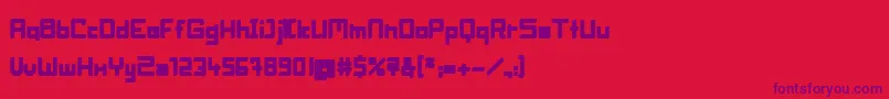 fuente BlockheadFat – Fuentes Moradas Sobre Fondo Rojo