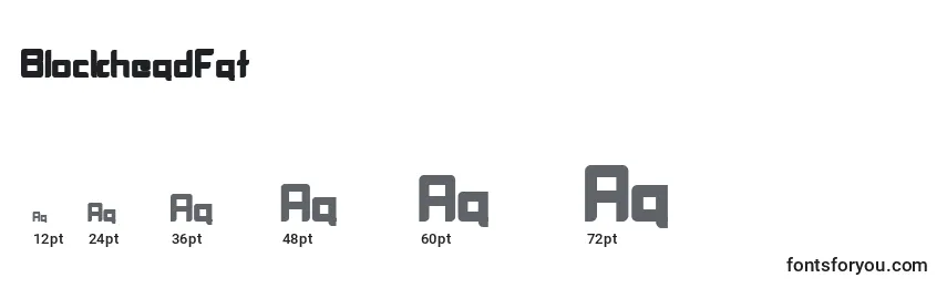 BlockheadFat Font Sizes