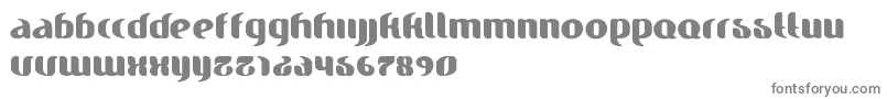 Finesse-fontti – harmaat kirjasimet valkoisella taustalla