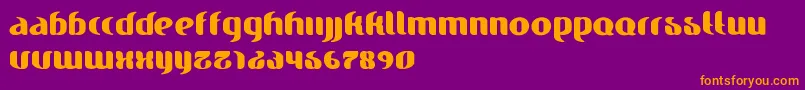Шрифт Finesse – оранжевые шрифты на фиолетовом фоне