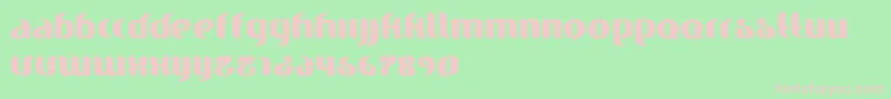 Finesse Font – Pink Fonts on Green Background