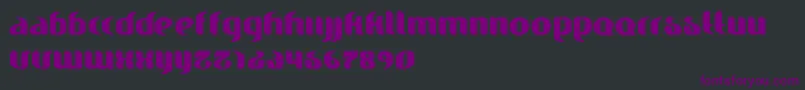 Шрифт Finesse – фиолетовые шрифты на чёрном фоне