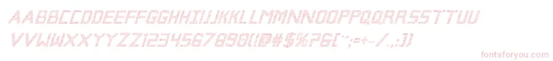 Brokencyborgproital Font – Pink Fonts on White Background
