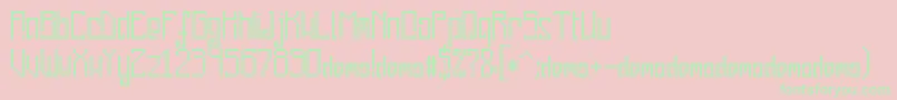 PixelankyCeDemo Font – Green Fonts on Pink Background