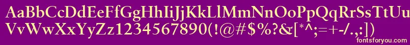 BirkaSemibold Font – Yellow Fonts on Purple Background