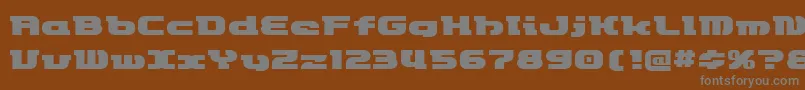 Etrocket Font – Gray Fonts on Brown Background