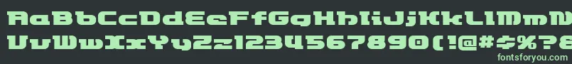 Etrocket Font – Green Fonts on Black Background
