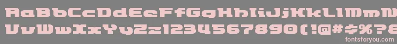 Etrocket Font – Pink Fonts on Gray Background