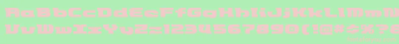 Etrocket Font – Pink Fonts on Green Background