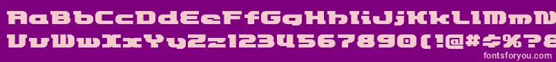 Etrocket Font – Pink Fonts on Purple Background