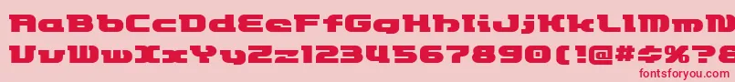 Etrocket Font – Red Fonts on Pink Background