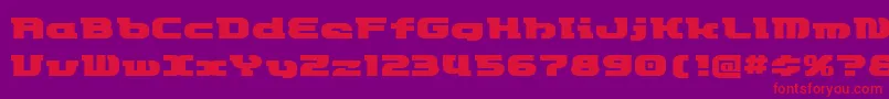 Etrocket Font – Red Fonts on Purple Background