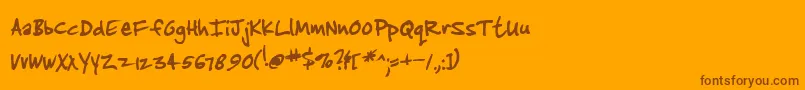 JenkinsV2.0Thik Font – Brown Fonts on Orange Background