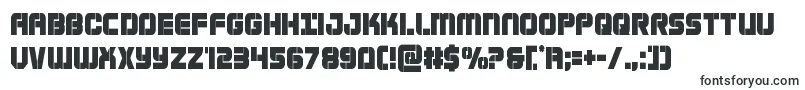 Шрифт Supersubmarinecond – рельефные шрифты