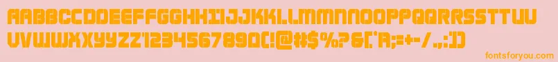 Supersubmarinecond Font – Orange Fonts on Pink Background