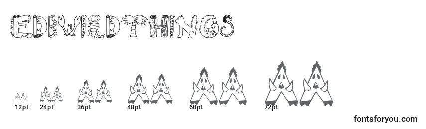 sizes of edbwildthings font, edbwildthings sizes