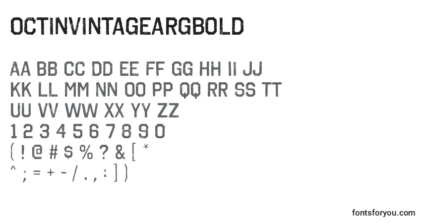 characters of octinvintageargbold font, letter of octinvintageargbold font, alphabet of  octinvintageargbold font