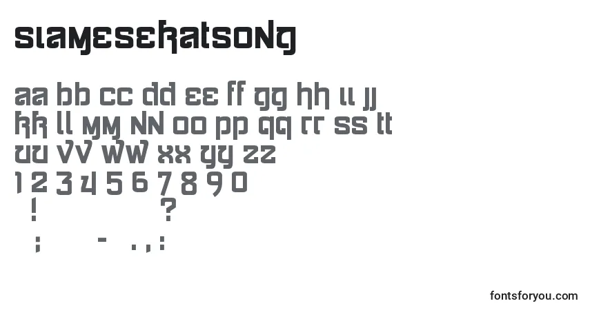 characters of siamesekatsong font, letter of siamesekatsong font, alphabet of  siamesekatsong font