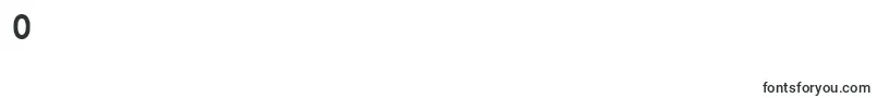 フォントErKurier1251Bold – フォント 数字 0