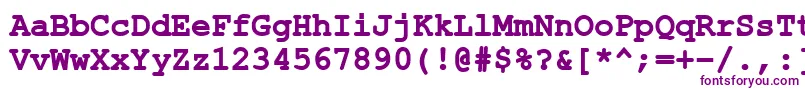 ErKurier1251Bold-fontti – violetit fontit