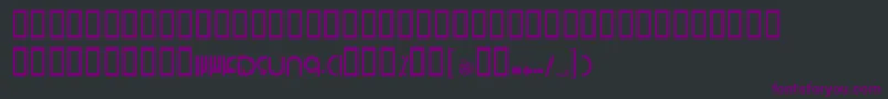 Czcionka BArshia – fioletowe czcionki na czarnym tle