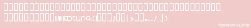 BArshia-Schriftart – Weiße Schriften auf rosa Hintergrund