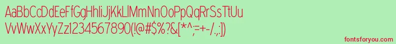 Expresswaycdel Font – Red Fonts on Green Background