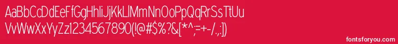 Expresswaycdel Font – White Fonts on Red Background