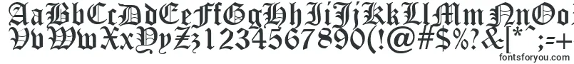 OldEnglishFive-fontti – Alkavat O:lla olevat fontit