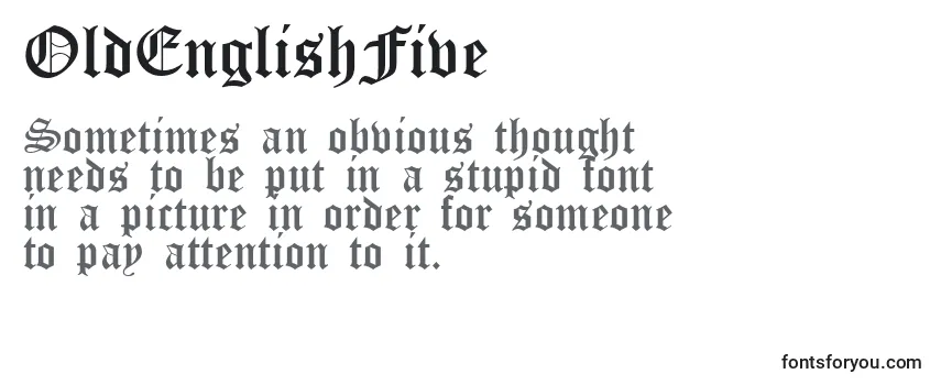 Review of the OldEnglishFive Font