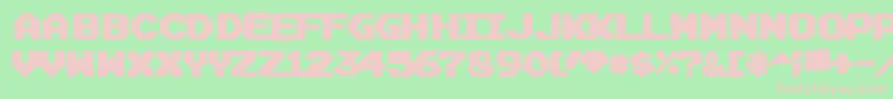 Joystixink Font – Pink Fonts on Green Background