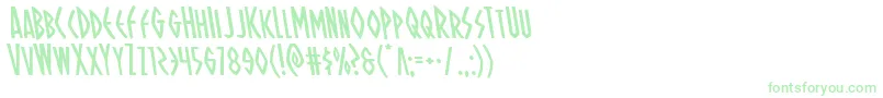 Ohmightyisisleft Font – Green Fonts on White Background