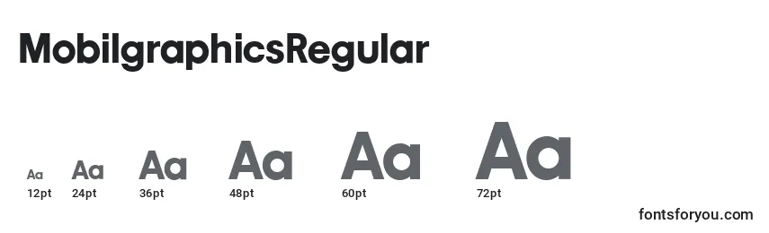 MobilgraphicsRegular Font Sizes
