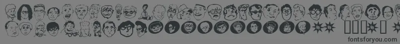Geekbats-fontti – mustat fontit harmaalla taustalla