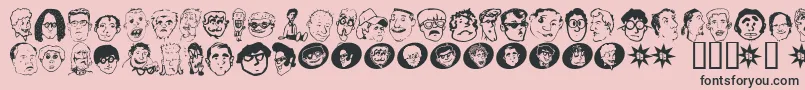 Geekbats Font – Black Fonts on Pink Background