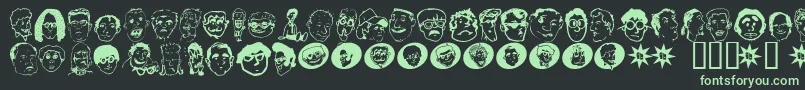 Шрифт Geekbats – зелёные шрифты на чёрном фоне