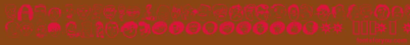 Geekbats Font – Red Fonts on Brown Background