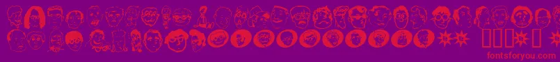 En savoir plus sur la police Geekbats Police Geekbats – polices rouges sur fond violet