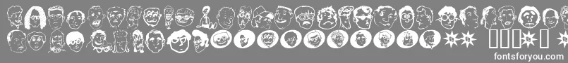 fuente Geekbats – Fuentes Blancas Sobre Fondo Gris