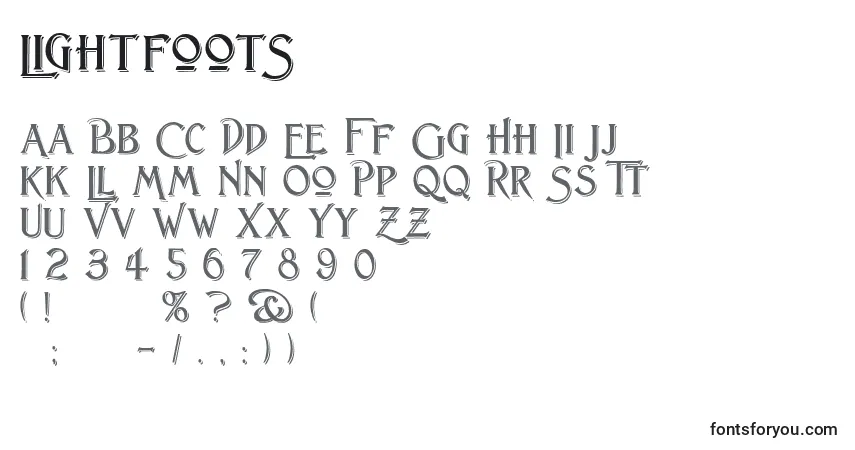 Шрифт LightfootS – алфавит, цифры, специальные символы