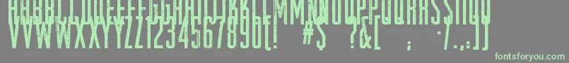 RaleighRock Font – Green Fonts on Gray Background