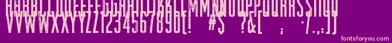 RaleighRock Font – Pink Fonts on Purple Background