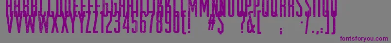 RaleighRock Font – Purple Fonts on Gray Background