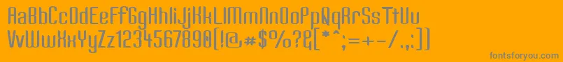 KandideWide Font – Gray Fonts on Orange Background