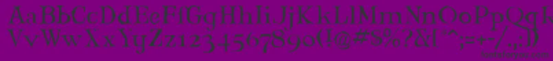 Шрифт Maryjlr – чёрные шрифты на фиолетовом фоне