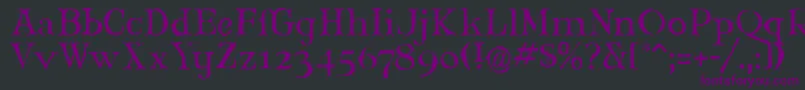 Шрифт Maryjlr – фиолетовые шрифты на чёрном фоне